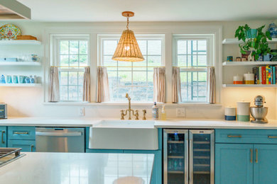 Example of a mountain style kitchen design in Richmond