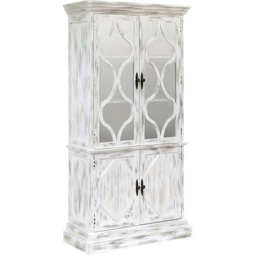 Ounce Cabinet - Vintage Gray, Front Porch White