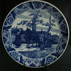 Large Consigned Vintage Blue Delft Charger Plate