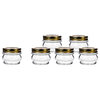 Orto Canning Jar With Lid 7.5 Oz, Set of 6