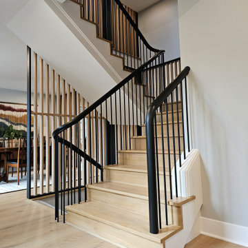Project #115 | Staircase with Continuous Rail System Without Newels