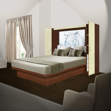 Adalina Pier Wall Bedroom - 4 Interior Drawers Each Side