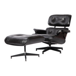 Premium Version Leather Eames Lounge Chair & Ottoman - Products
