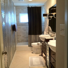 Guest Bathroom in Grey and Beige