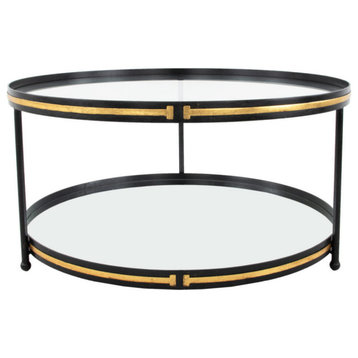 Vada Black & Gold Coffee Table