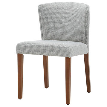 Albie KD Fabric Dining Side Chair, Set of 2, Gray