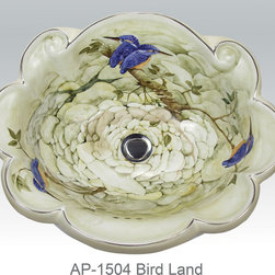 Hand Painted Drop-in Sinks by Atlantis - Bathroom Sinks