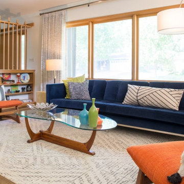 Authentic Mid-Century Remodel: Living Room