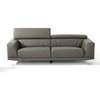 Nora Modern Dark Gray Eco-Leather 89" Sofa