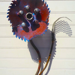 Saw Blade Flowers - Home Decor