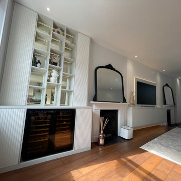Display cabinet whit wine fridge
