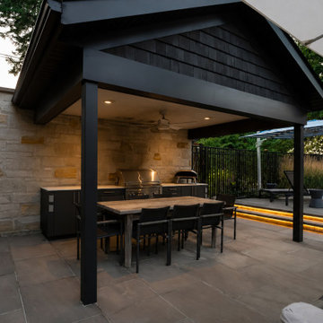 Modern Pool and Poolside Cabana — Full Backyard Build
