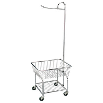 Rolling Laundry Cart With Basket