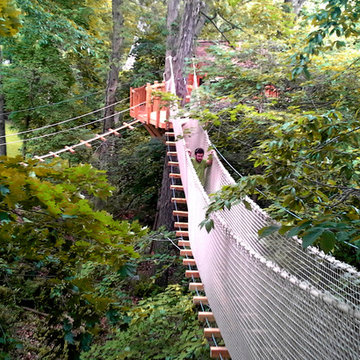 Newtown Square, PA Rope Bridge Treehouse