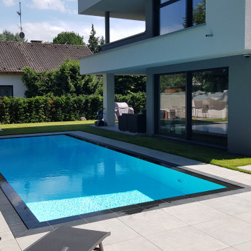 NIVEKO Polystone Überlaufbecken Modell Advance in weiß 10,00 x 3,60 x 1,50 m Nat