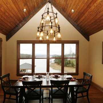 Lake Home with Timber Frame Components