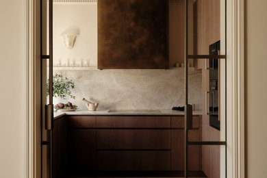Transitional kitchen photo in London