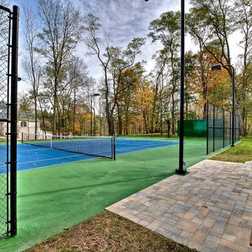 Estate Tennis Court, Carmel, Indiana
