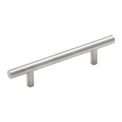 Cosmas - Cosmas 305-96SN Satin Nickel 3-3/4&rdquo; CTC (96mm) Euro Bar Pull [25-PACK] - Cabinet And Drawer Handle Pulls