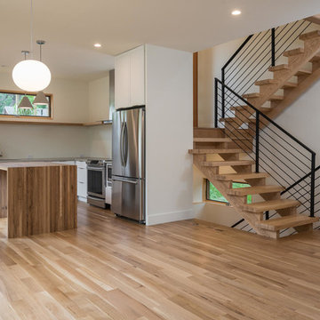Kitchen and stair