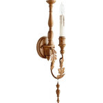 Quorum - Quorum 5406-1-94 Salento - One Light Wall Mount - Salento One Light Wall Mount French Umber *UL Approved: YES *Energy Star Qualified: n/a  *ADA Certified: n/a  *Number of Lights: Lamp: 1-*Wattage:60w Candelabra bulb(s) *Bulb Included:No *Bulb Type:Candelabra *Finish Type:French Umber