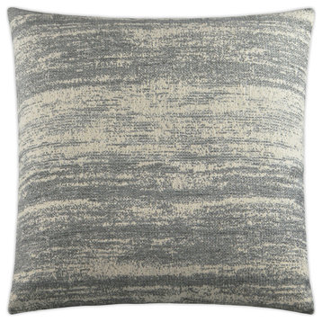 Zaraella Decorative Square Throw Pillow Cover and Insert Charcoal