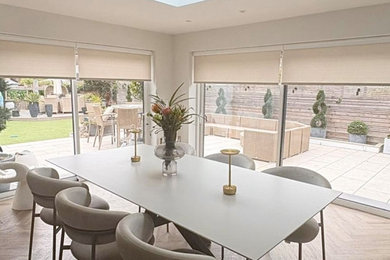Photo of a contemporary dining room in Kent.