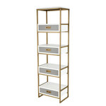 Elk Home - Olympus Shelf - Display books and treasures with Elk Home bookcases and etageres. Open storage furniture brings function and style to any room, and bookcases are the perfect way to add personality. Available in a range of materials and finishes, including wood, metal, glass and rattan, our bookcases are stylish and practical.
