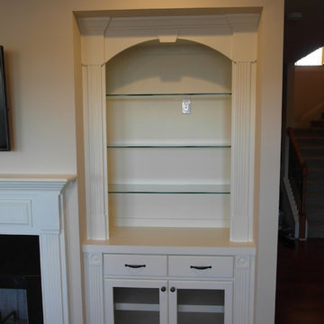 Fireplace Built-ins with Glass