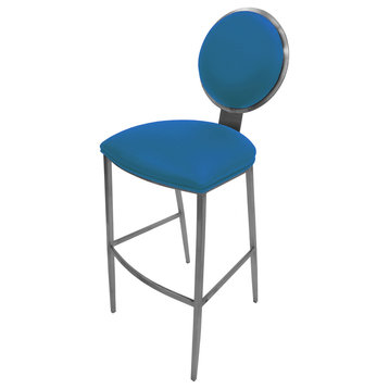 535 Stainless Steel Bar Stool 26" 30" Extra Tall  35", Blue, 35"