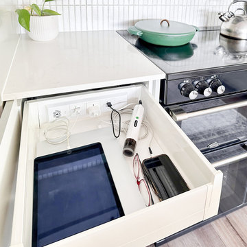 Australian Kitchen In-Drawer Charging Outlets