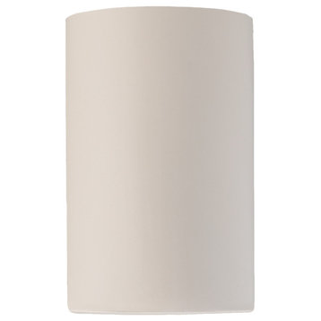 Ambiance Large Cylinder, Closed Top Wall Sconce, Matte White, Dedicated LED