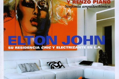 Inspiration for a modern living room remodel in Dallas