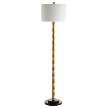 Safavieh Kolten Floor Lamp, Brass