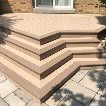 Azek deck/wrap around stairs