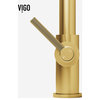 VIGO Utopia Pull-Down Kitchen Bar Faucet, Matte Brushed Gold