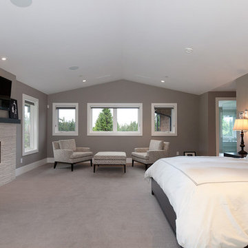 West Coast Forested Estate Master Bedroom