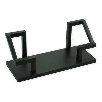 Business Card Holder, Steel, Black.