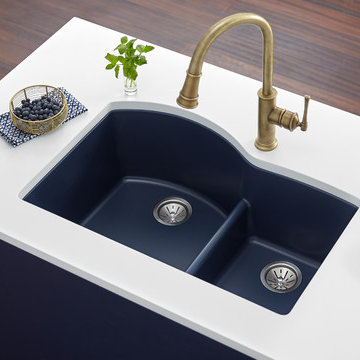 Quartz Luxe Double Bowl Undermount Sink with Aqua Divide, Jubilee