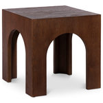 Meridian Furniture - Arch End Table, Brown - Add form and function to your decor with this stylish brown Arch end table. A timeless piece for your living room or den, this end table is made from solid oak wood to give it durable appeal and sturdiness that lasts and lasts, even in the busiest of homes. The modern brown walnut finish instantly draws the eye and adds a contemporary touch to your room. Sized just right for use with a sofa or sectional, this table is a versatile option for your space.