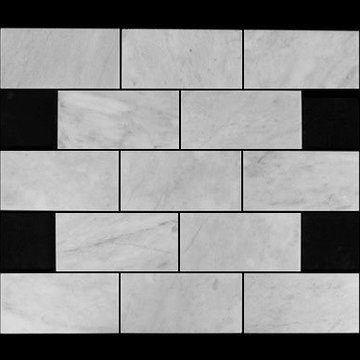 Carrara Marble Italian White Bianco Carrera 3x6 Marble Subway Tile Polished