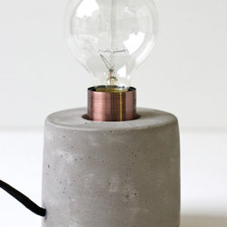 Concrete Styled Brick Lamp - Lamps