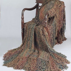 Fringe Benefits Afghan & Pillow-Color-Foilage - Decorative Accents
