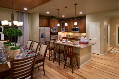 Inspiration for a contemporary kitchen remodel in Denver