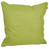 25" Double-Corded Polyester Square Floor Pillows With Inserts, Set of 2, Lime