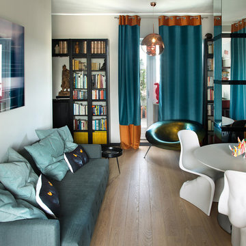 casa con ritratti