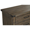Furniture Galleon Solid Wood Nightstand in Walnut
