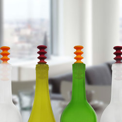 Epicureanist Flexible Wine Bottle Stoppers (Set of 4) - Wine Aerators And Stoppers