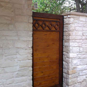 Beautiful real-wood gates can be built to match your garage doors.