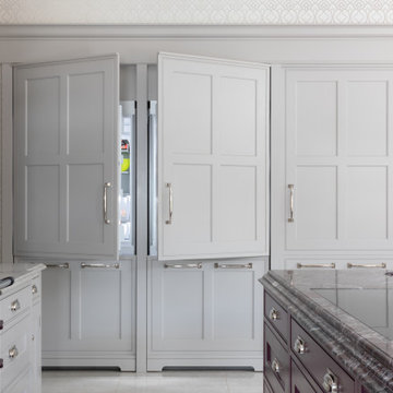 Traditional hand painted framed kitchen